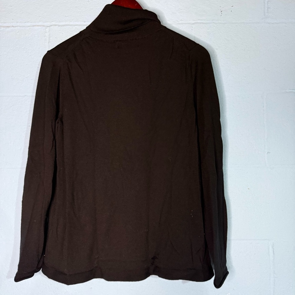 Banana Republic Black Merino Wool Turtleneck - Picture 2 of 4